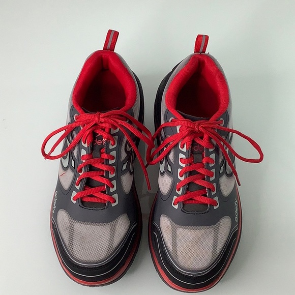 Gravity Defyer Ion Gdefy Verso Shock gray black red sneakers men size 8 EUC - Picture 10 of 16